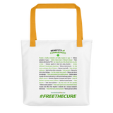 Benefits Of Cannabinoids (Free The Cure) Tote bag