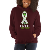 Free The Cure Pull Over Hoodie Sweatshirt (Unisex)